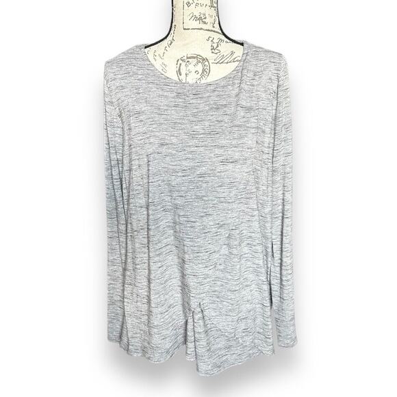 Isabel Maternity Long Sleeve Gray Layered Maternity Top - Large - Picture 1 of 5